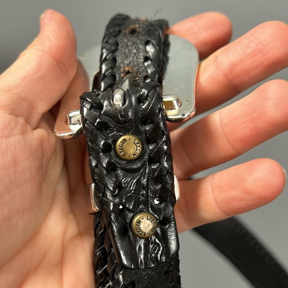 LEEGIN Silver Creek Collection Tooled Leather Western Belt size 36 - Picture 13 of 17